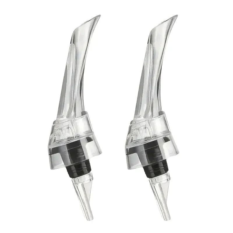 2PCS Portable Wine Decanter Dispenser Aerator Bottle Pourer Set for Party Travel β image 2