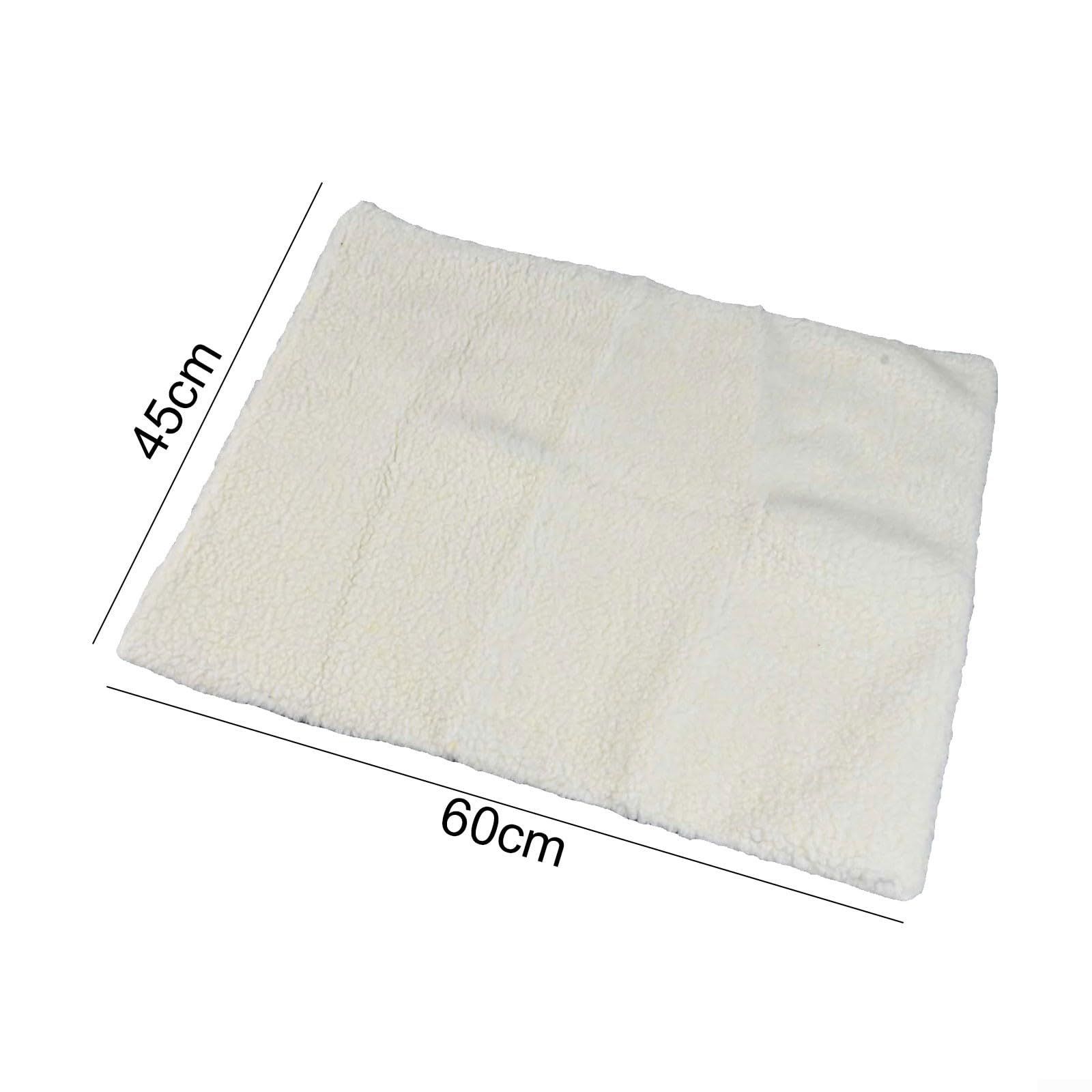 Self Heating Pet Mat for Dogs and Cats, Non Slip Moisture Proof Washable Bed Pad, Warm Winter Sleeping Carpet(white) — image 5