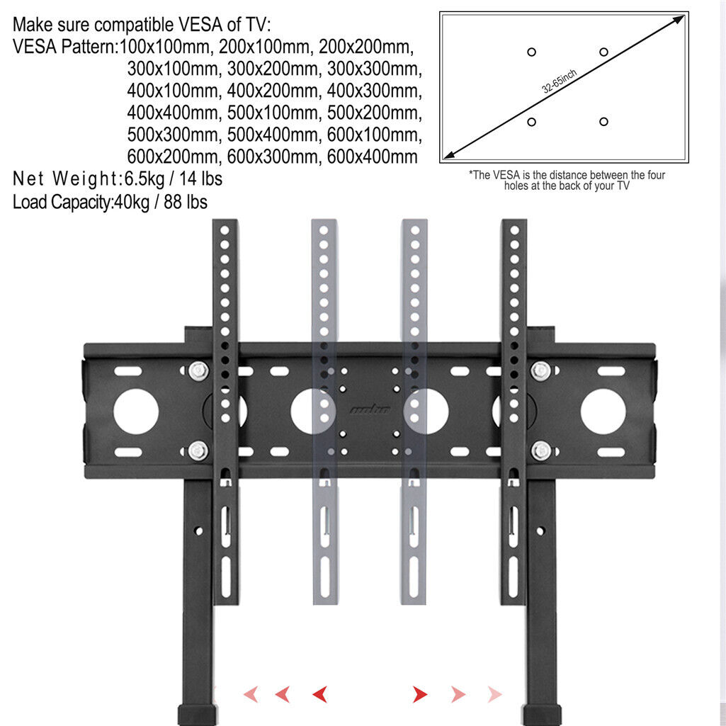 TV Stand Base Mount Bracket Swivel for 32-65 LED LCD Screen — image 6