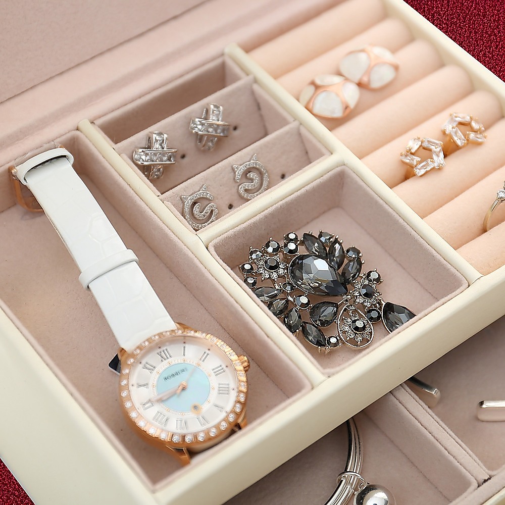 Jewellery Storage Box Girls Ring Necklace Display Organiser Case For Neat Accessory Storage — image 5