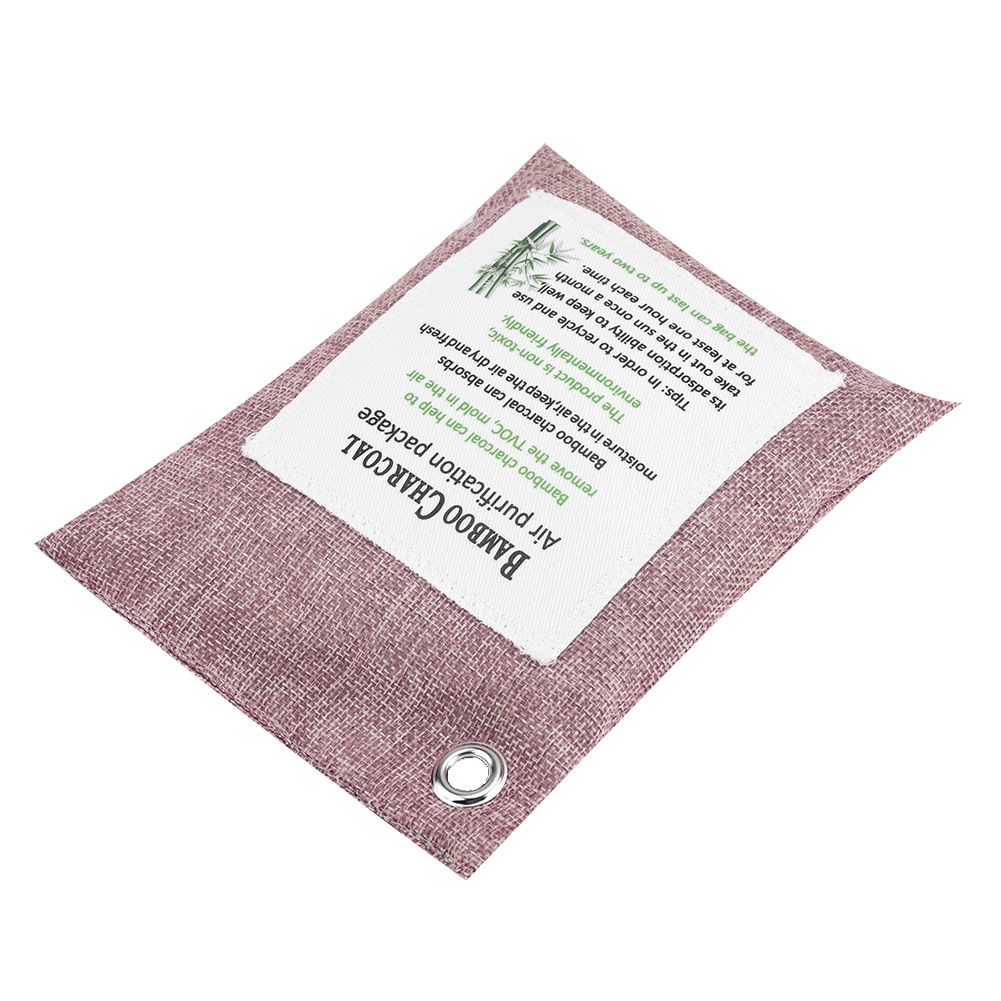 8 Colors Air Purifying Bag Activated Charcoal Bamboo Odor Purifyer Car Deodorizer Peachpuff โ image 5