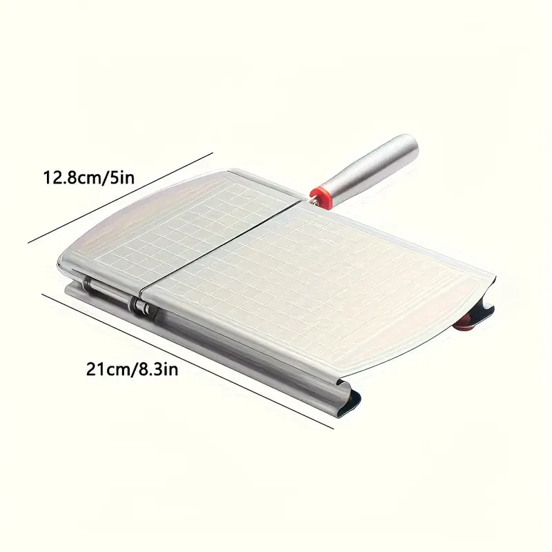 Stainless steel multi-function slicer, precise for even slicing, silicone suction cup for anti-slip stability, sharp blade for smooth cutting, a โ image 5