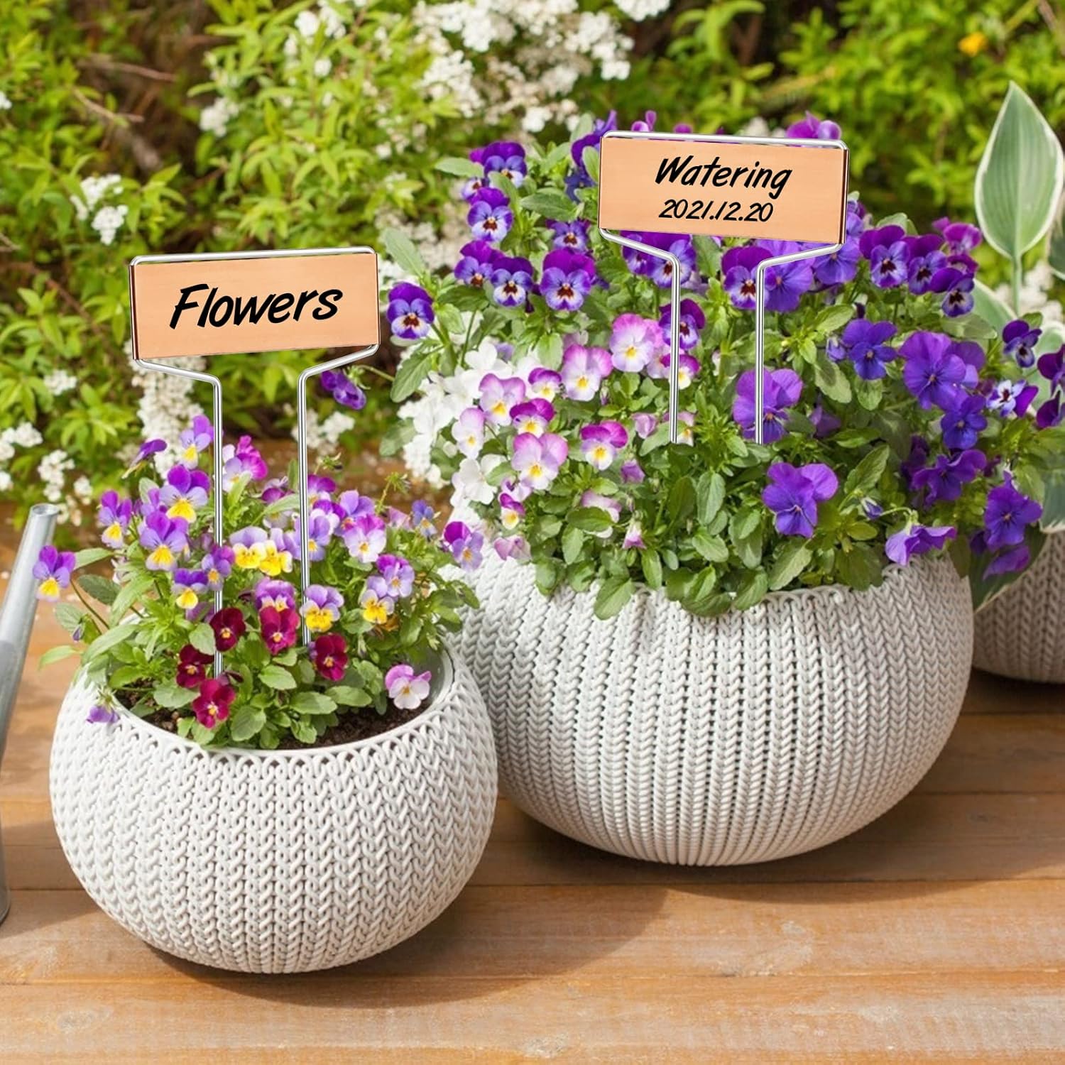 20 Pcs Copper Metal Plant Labels Garden Plant Tags for Plants Herb Seedlings โ image 6