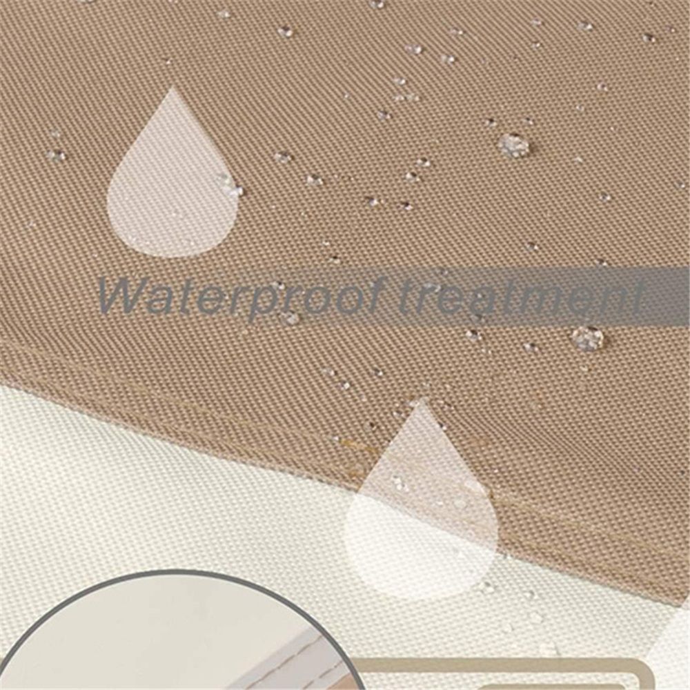 Patio Hanging Egg Chair Cover - 420D Waterproof Outdoor Single Seat Wicker Swing Egg Chair Stand Protector, Light Tan & Khaki — image 4