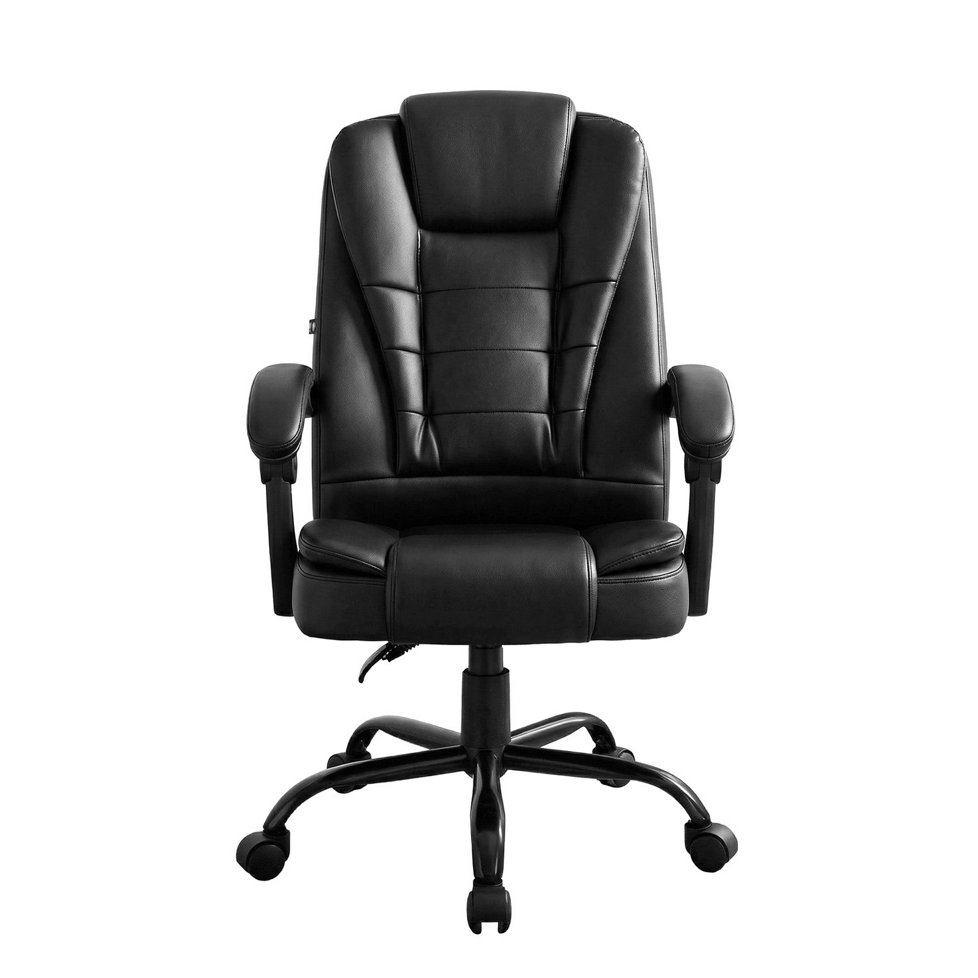 Artiss Massage Office Chair Executive Computer Gaming Chairs Black PU Leather โ image 3