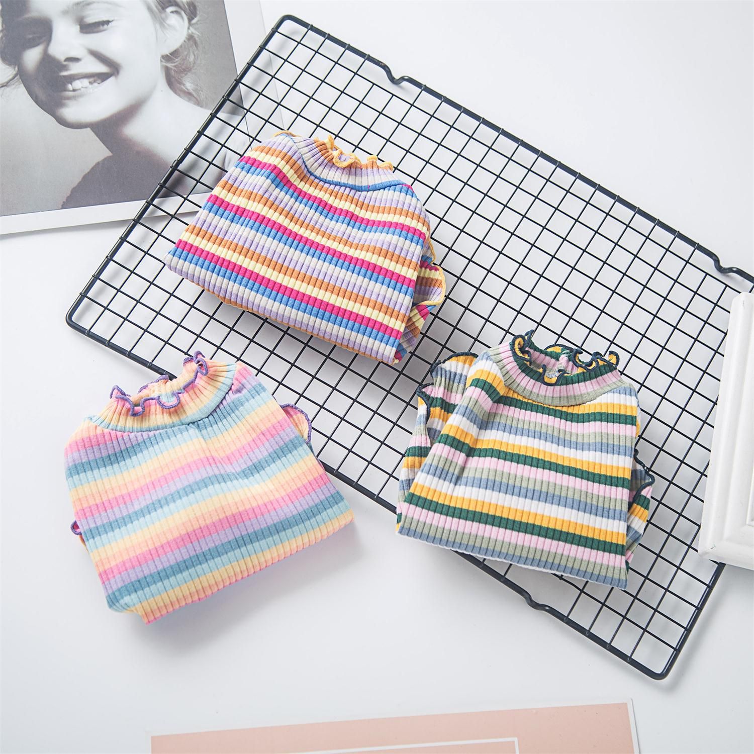 Pet Clothes Rainbow Pattern Small Dog Shirt Rainbow Undershirt sapphire blue — image 5