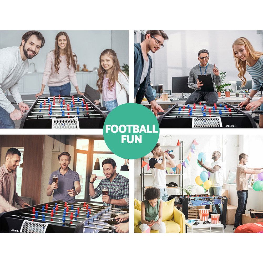 4FT Soccer Table Foosball Football Game Home Family Party Gift Playroom Blue — image 3