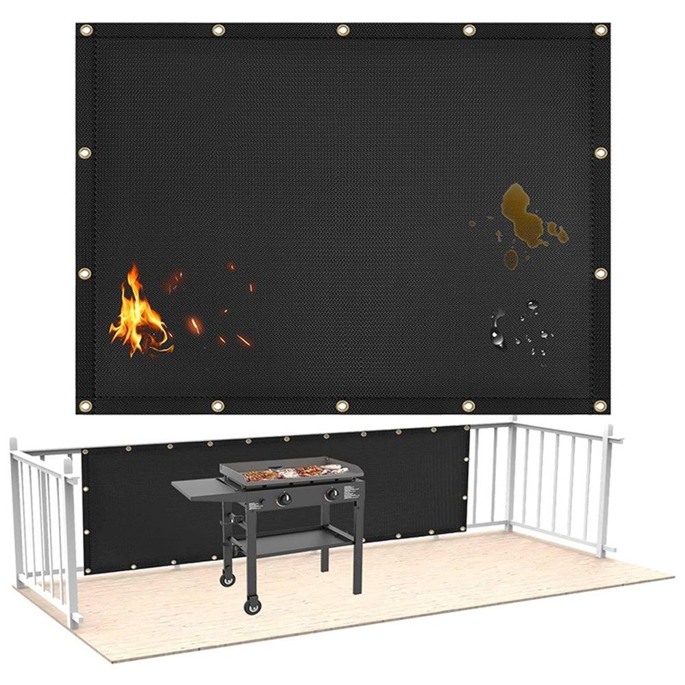 Fireproof Grill Heat Shield to Protect Deck Fence from Grill Heat, Heat Shield for Wood Stove, Stove Wall Protector Fridge, BBQ Grill Mat Accessories