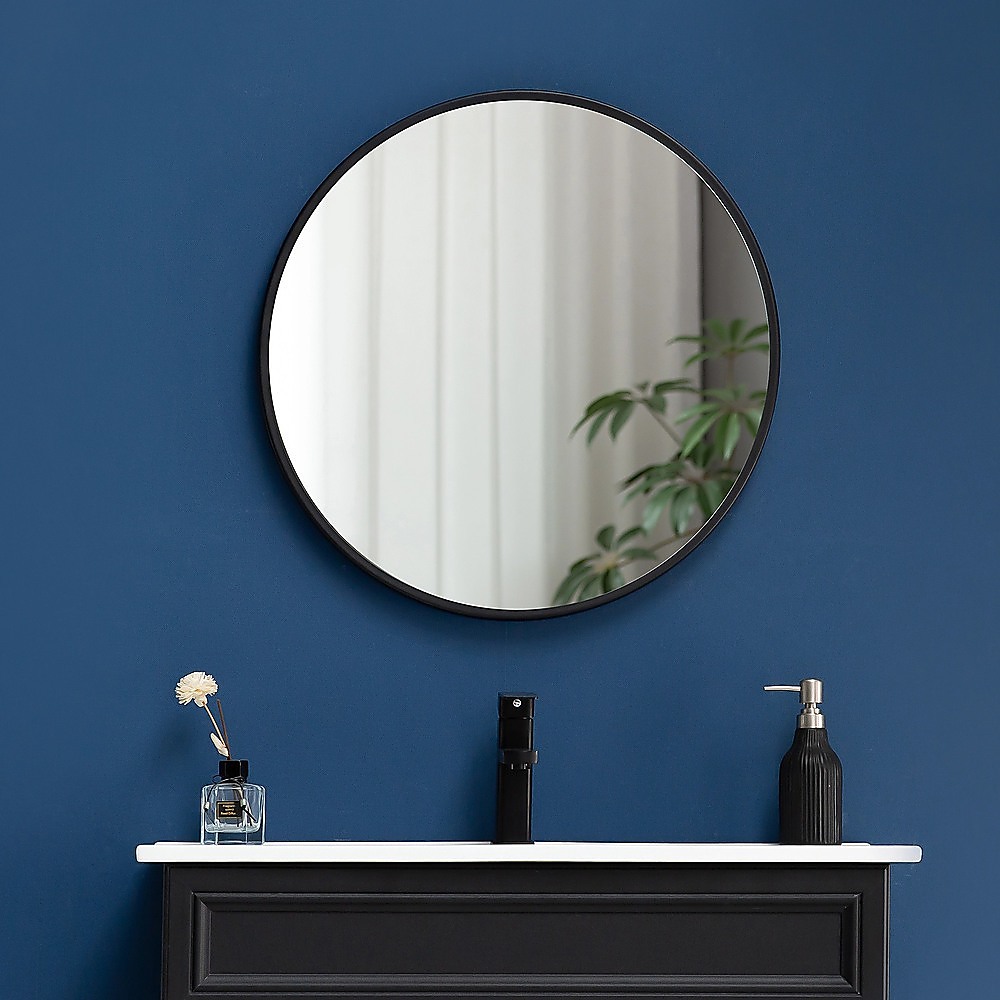 70cm Round Wall Mirror Bathroom Makeup Mirror by Della Francesca โ image 2