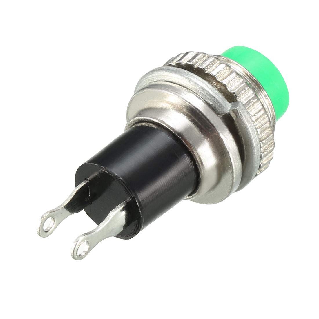 3Pcs Self-Locking SPST Latching Type Dash ON/Off Push Button Switch AC 250V/3A 3 Colors 2 Pins SPST Momentary — image 2