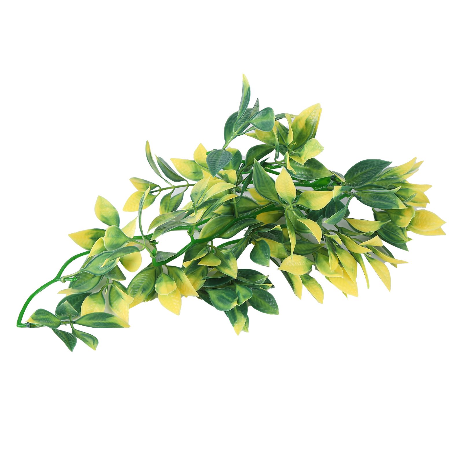 Artificial Reptile Plants Lifelike Plastic Plant Hanging Leaves Decoration with Suction Cup for Reptiles Terrarium Fish TankT-153E2 โ image 3