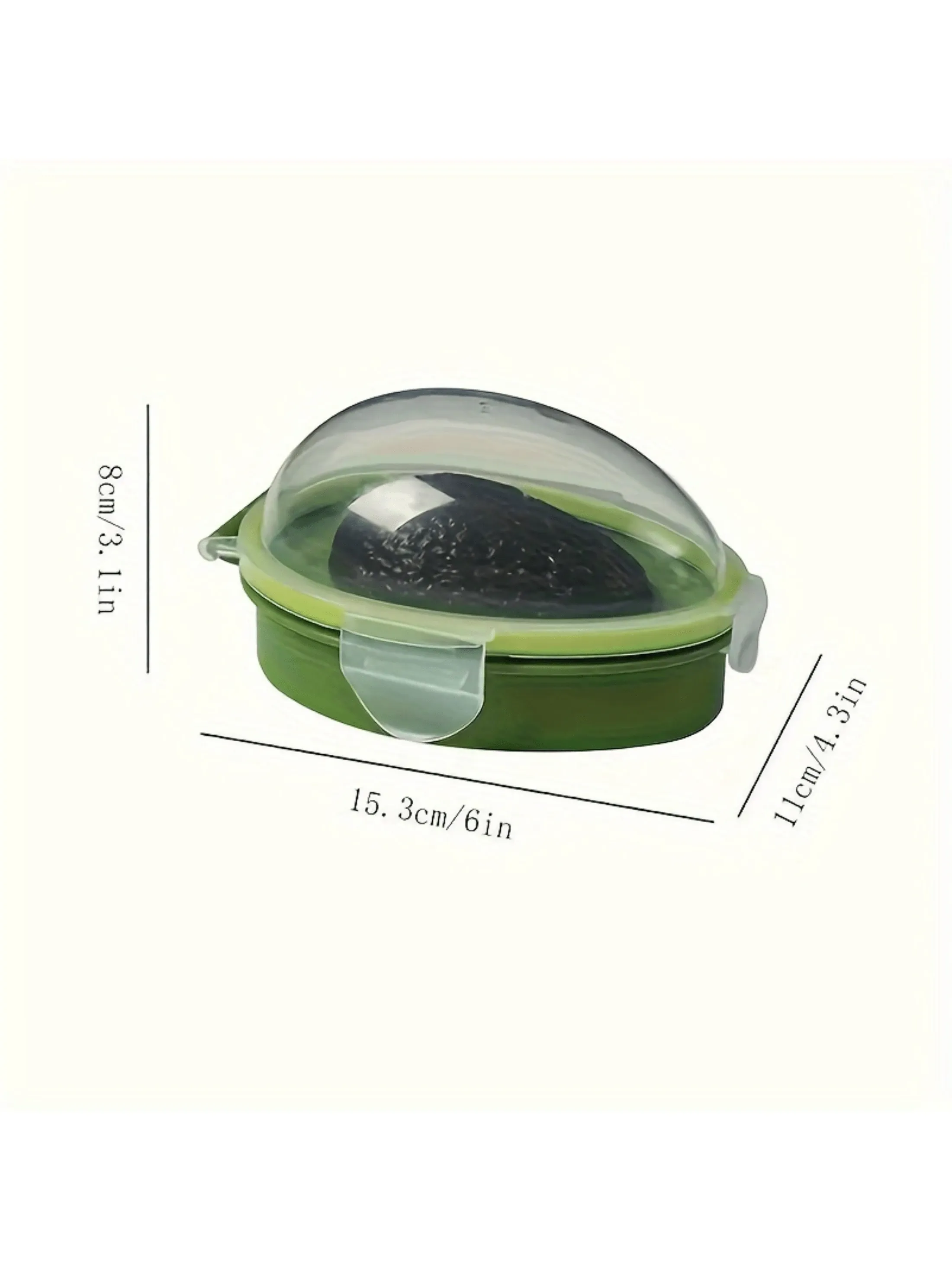 Reusable Avocado Keeper Storage Container Plastic Flip Top Fresh Pod For Avocado Multipurpose Dishwasher Friendly Rectangle Shape No Electricity Required — image 3
