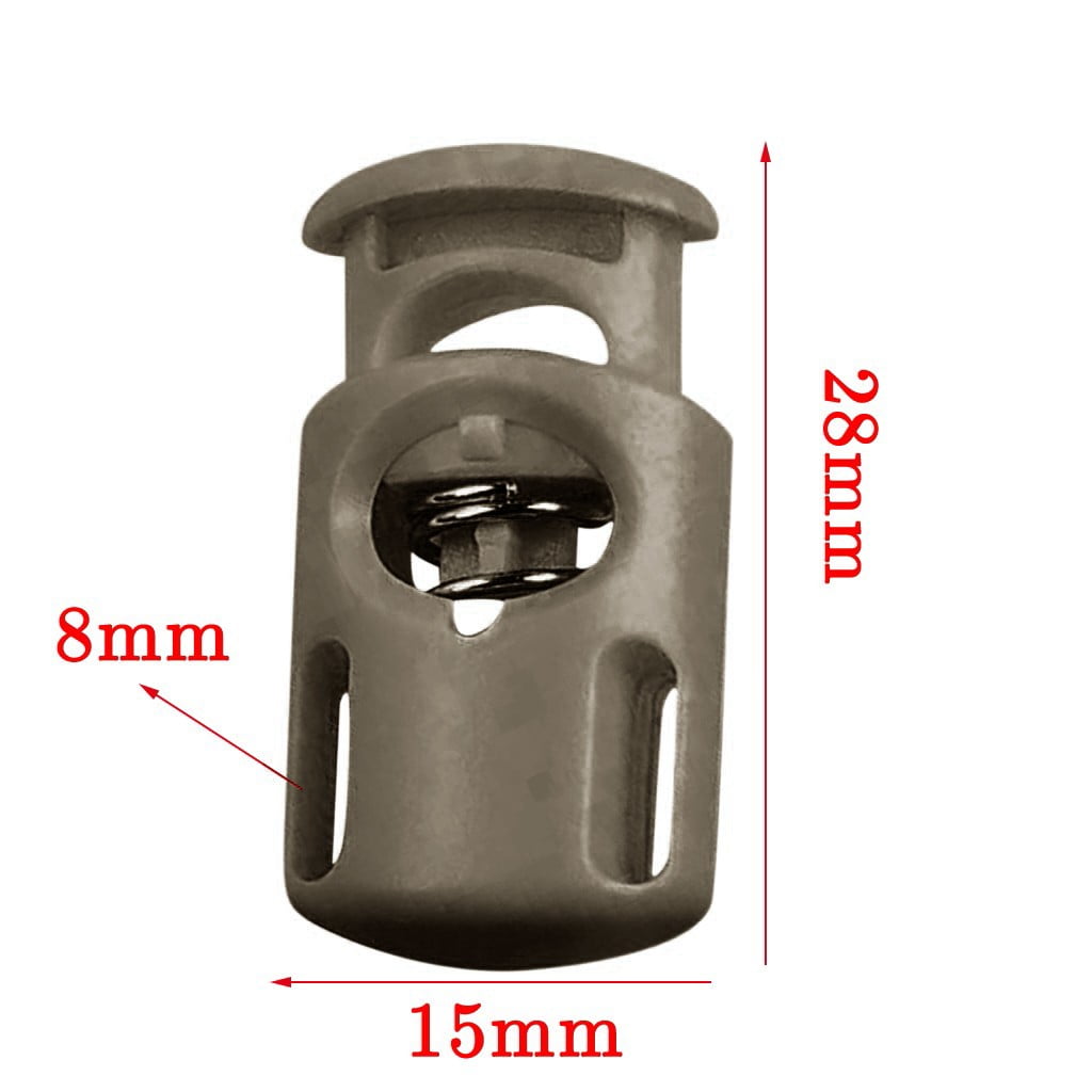 10 PCS Plastic Spring Cord Locks for Drawstring, Paracord Toggle Stopper Clasp Elastic Shoeslace Lock Sweatpants Hoodie String Clips Bungee Swim Goggles Gloves — image 5