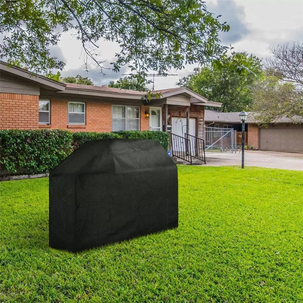 Grill Cover, BBQ Gas Grill Cover for Outdoor Grill, Waterproof, Anti-UV, Rip-Proof, Fade Resistant Material, Barbecue Cover Black 100 × 66 × 80cm — image 4