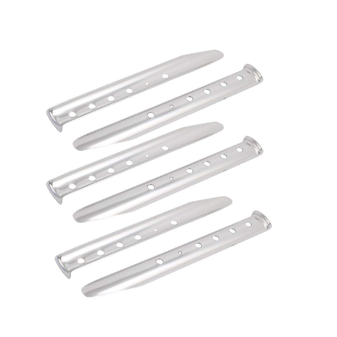 Snow Sand Tent Stakes Pegs Aluminum U-Shaped Lightweight Heavy Duty Ground Nails for Beach Shade Canopy Camping Hiking 6pcs — image 3