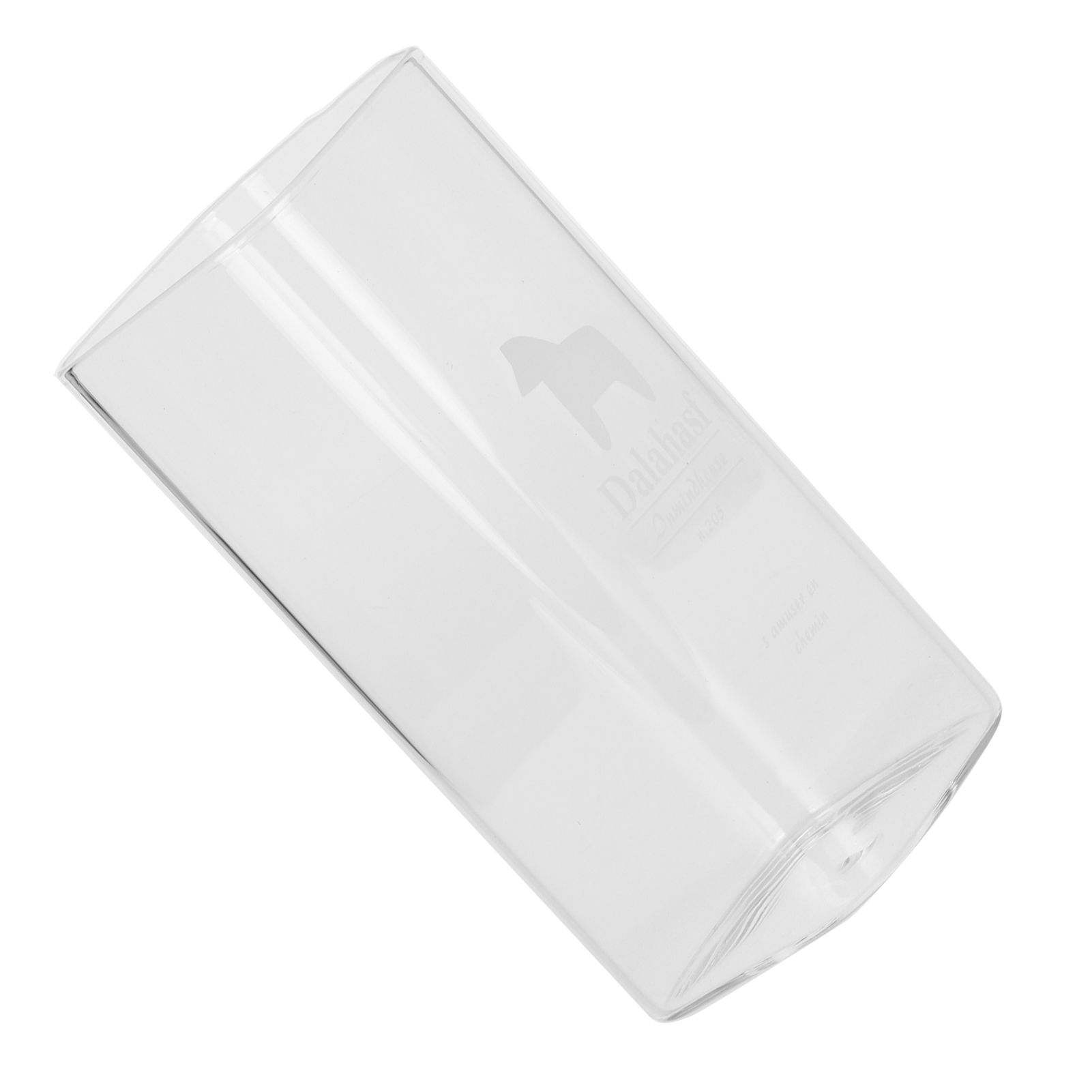 400ml Water Cup Square Heat-Resistant Glass Mug Beverage Milk Breakfast Cup DrinkwareHorse Pattern — image 2
