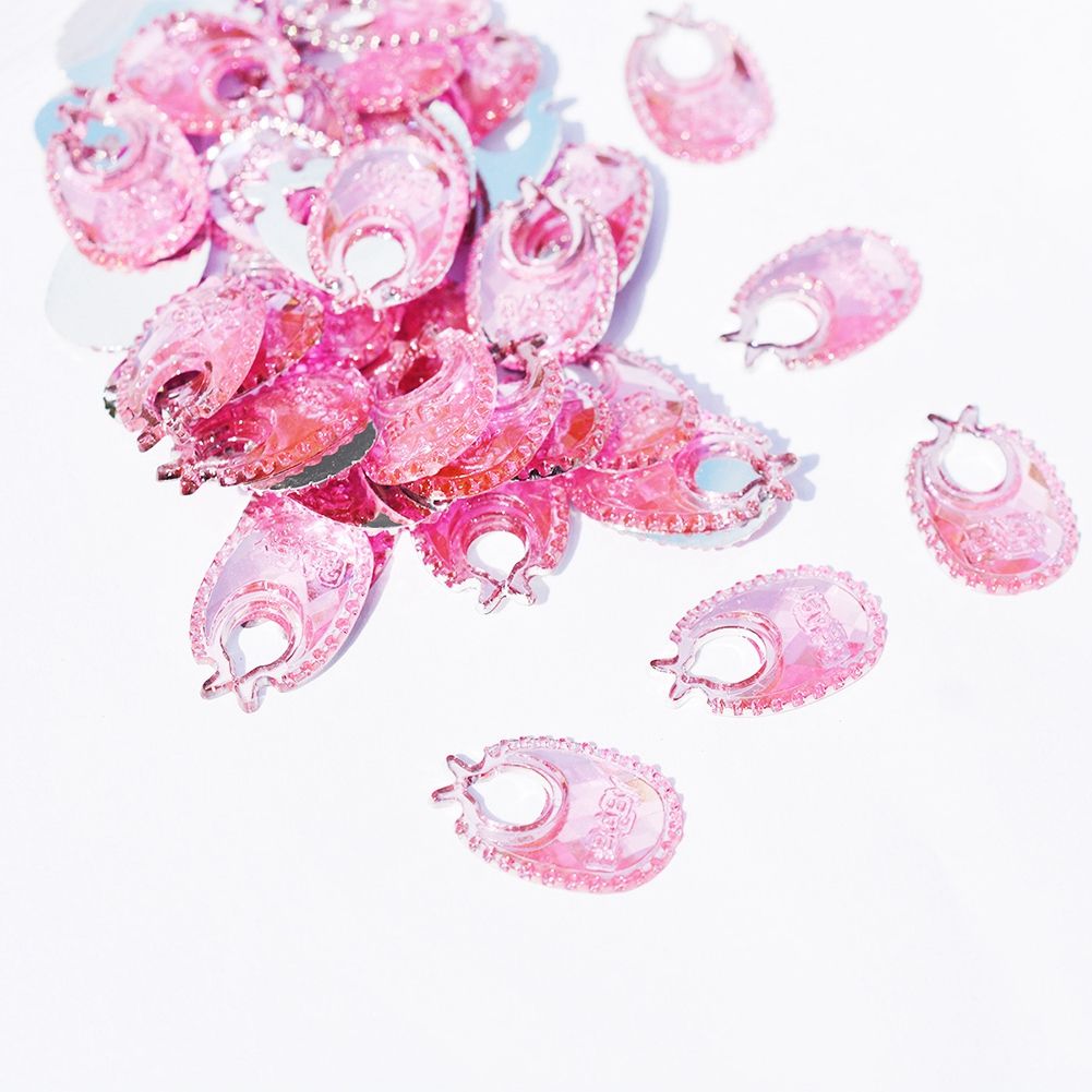 100pcs Baby Shower Birthday Party Gift Decoration Toy Accessories (Pinkbib) โ image 2