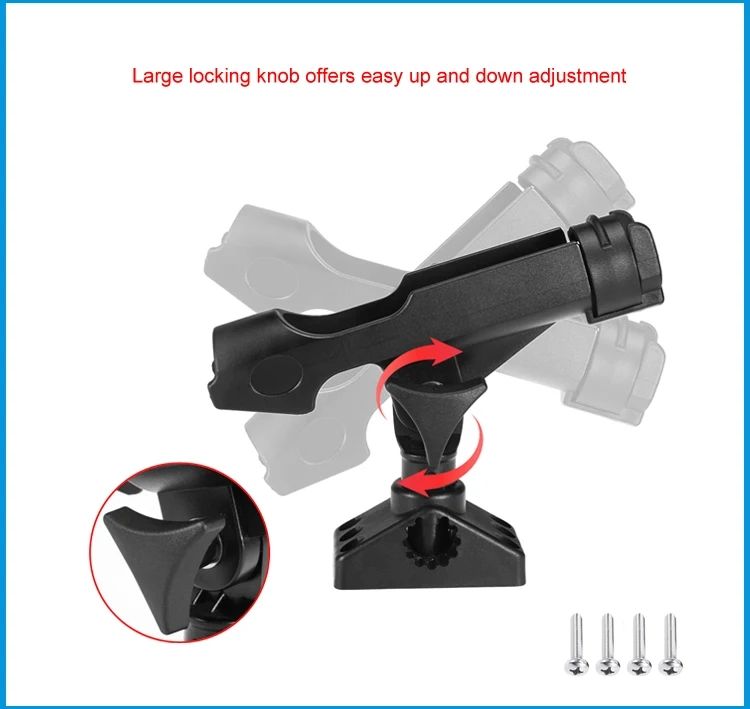 Fishing Rod Holder Boat Rods Holder Adjustable Rods Holder 360 Degree Rotatable Kayak Fishing Boat Rod Holder Mount β image 3