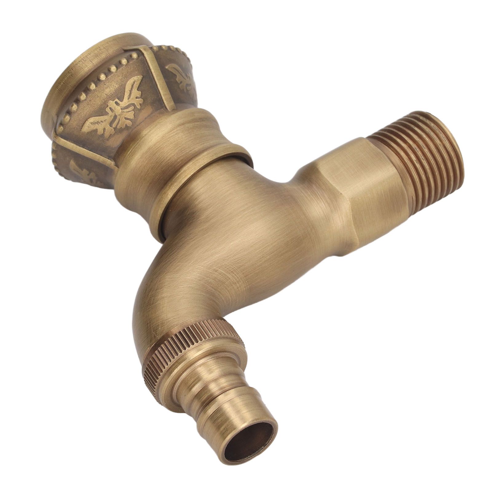 Antique Brass Faucet Bathroom Sink Faucet Cold Hot Water Tap Home Decoration for Basin โ image 4