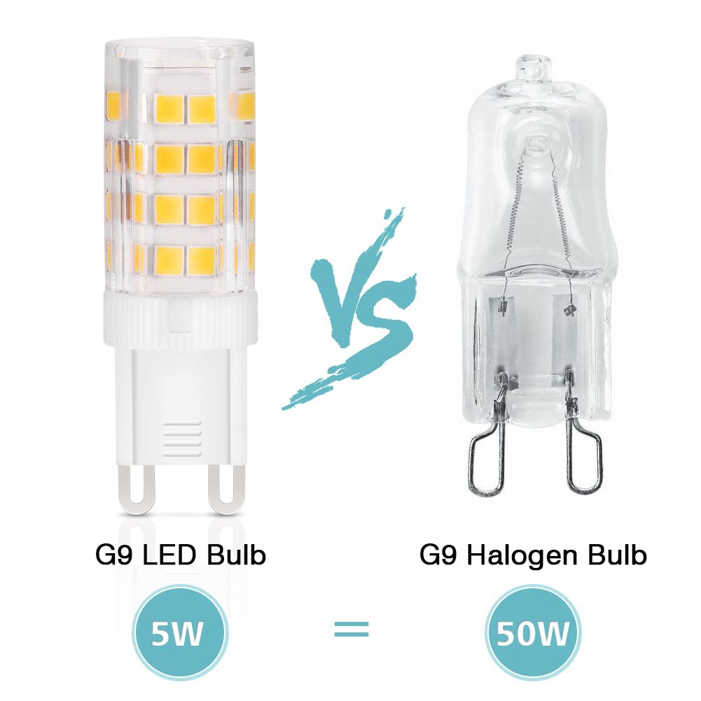 FBA Warm White No stroboscopic 5W G9 Corn Bulb Ceramic Highlight (6 Pack) AC220-240V — image 3