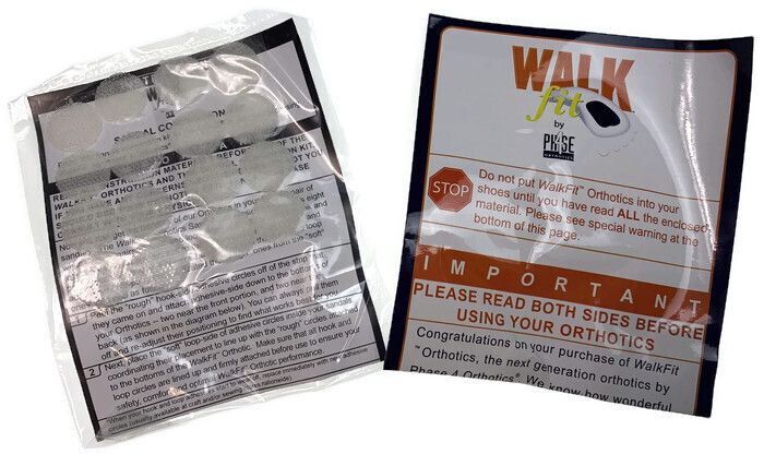 WALKFIT Orthotics 3/4 Insoles Walk Fit Foot Feet Support in Blue — image 3