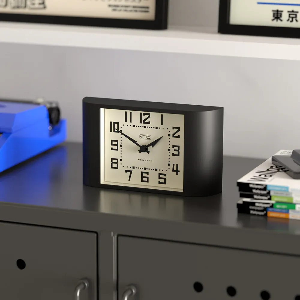 Newgate Mini Metro Mantel Clock-Black — image 4