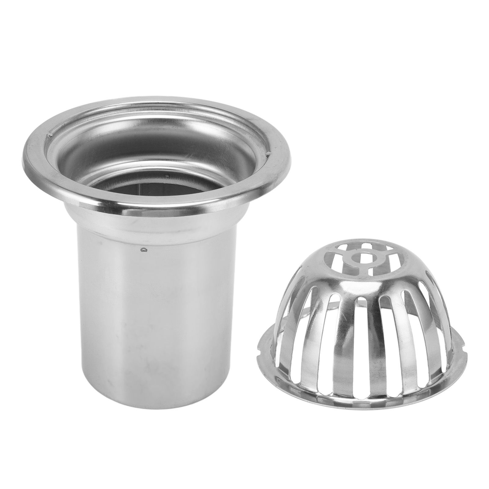 Roof Floor Drain Stainless Steel Non Blocking Balcony Outdoor Rain Bucket Drainage Parts Round 4in โ image 5