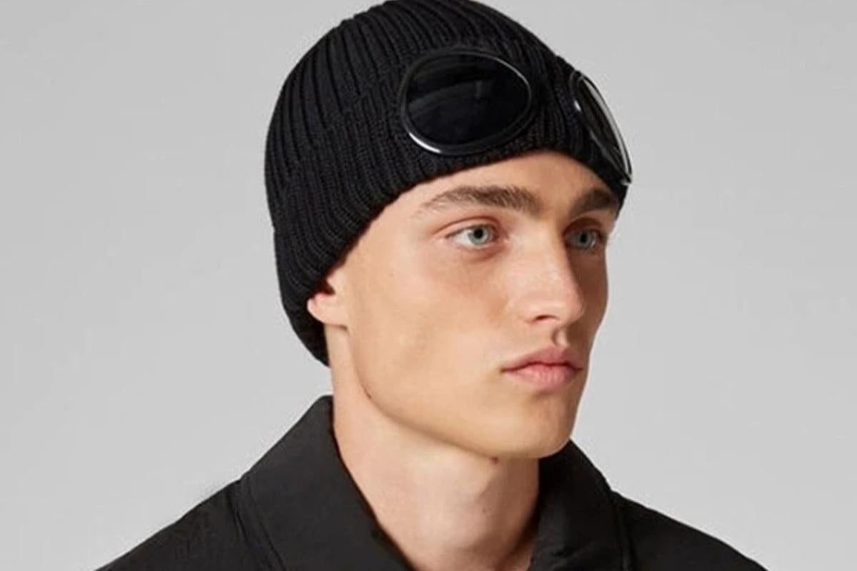 Winter Ski Hat with Goggles - Thermal Knit Beanie for Men & Women - Black — image 3