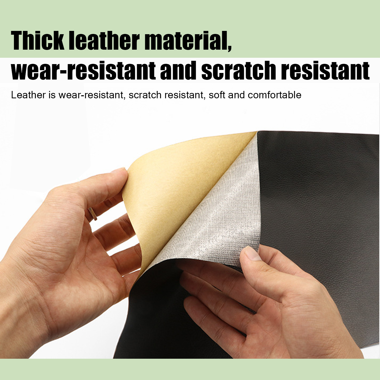 INF Self-Adhesive Repair Patch Faux Leather 50x138 cm Black — image 5