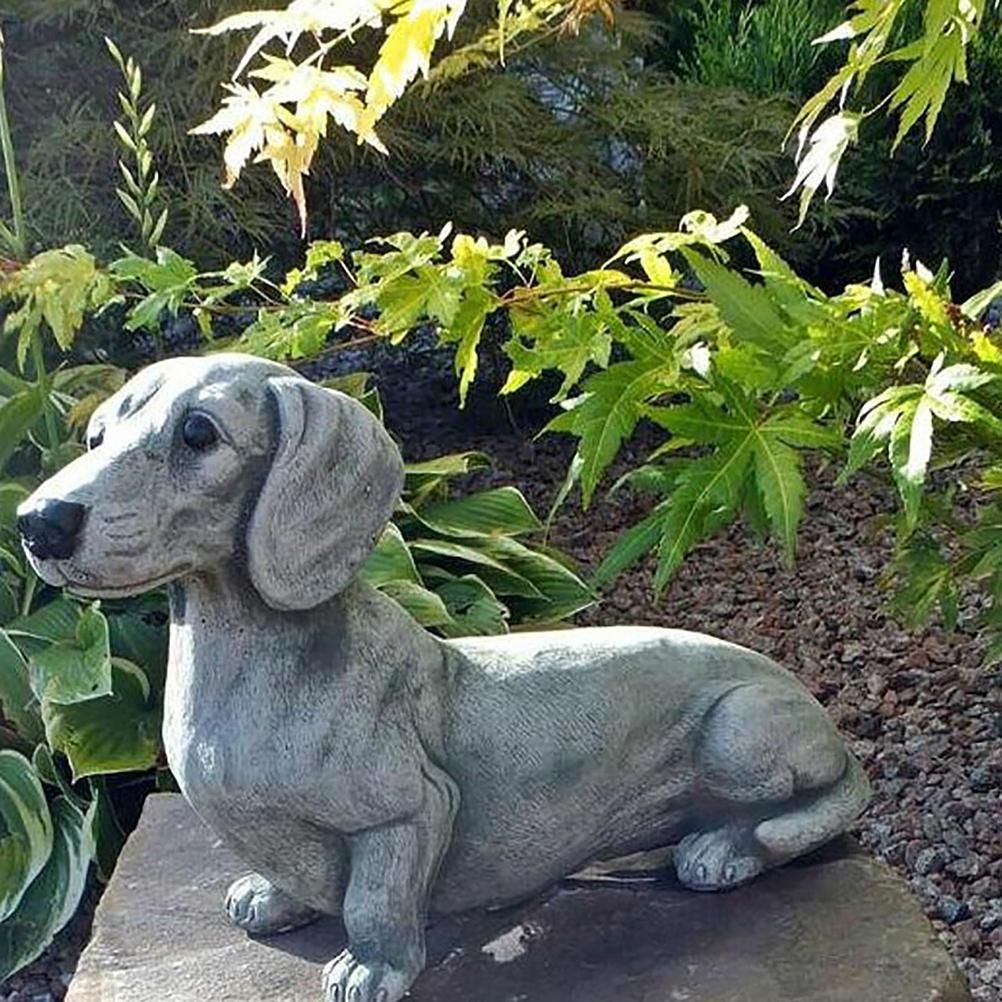 Garden Dog Statue Ornament Realistic Resin Animal Sculpture for Outdoor Decoration Dog Lover Gift โ image 5