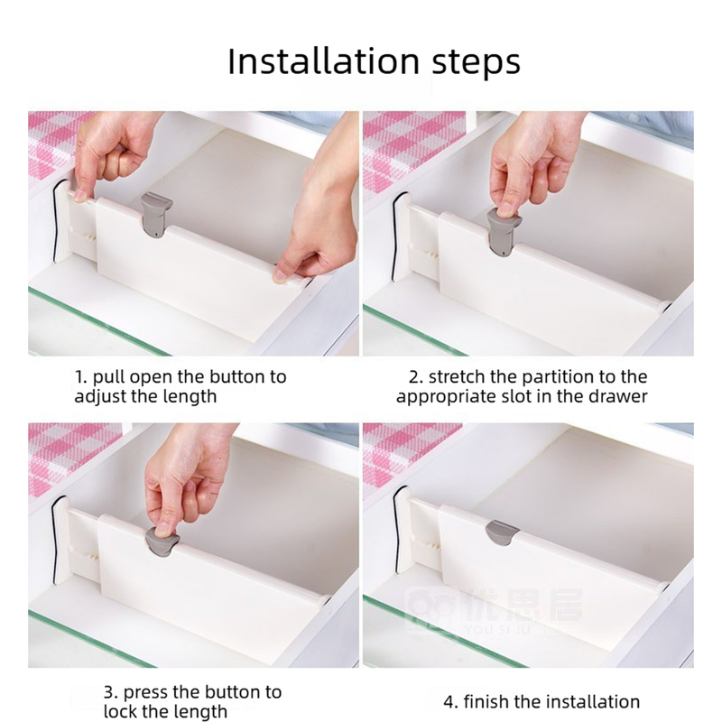 Drawer Divider Organizer for Kitchen, Closet, and More-large-10*54.2cm — image 5