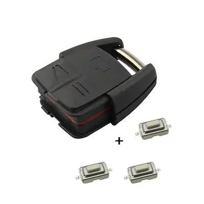 3-Button Car Key Shell Replacement Case with Switch for Opel Vauxhall Astra, Vectra, Zafira, Omega and Frontera, Black