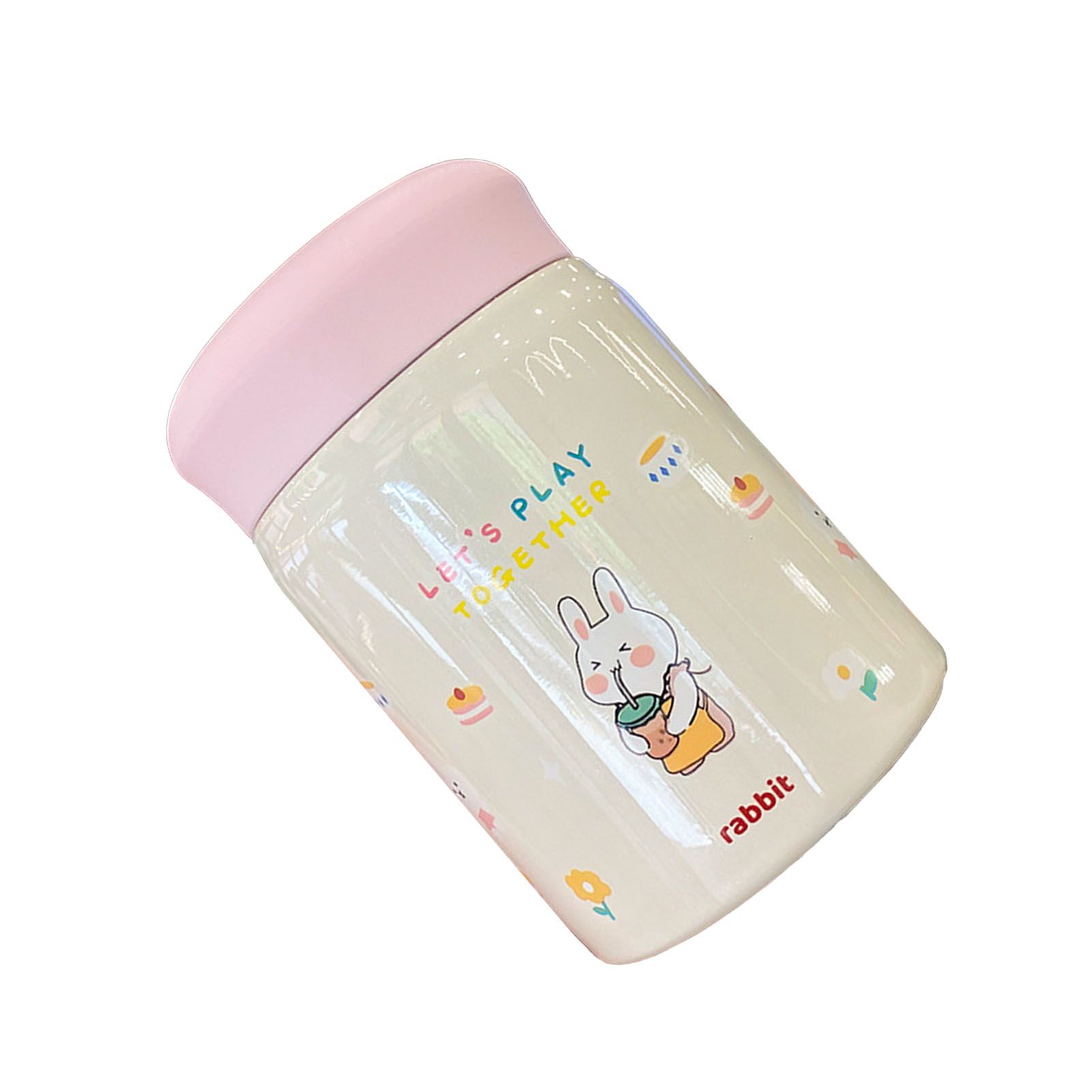 320ml Stainless Steel Insulated Vacuum Food Jar Cup Container with Lid for Outdoor Cartoon Portable Bottle Rabbit โ image 3
