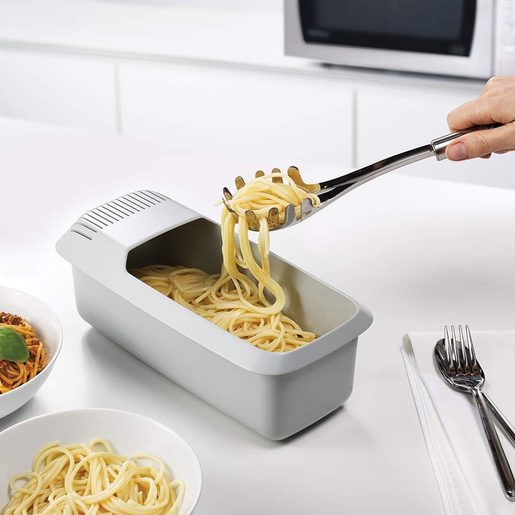 Microwave Pasta Cooker- No Boil, No Mess, No Stick Pasta Cooker With Strainer Ready In As Little As 10 Minutes for up to 4 Servings β image 5