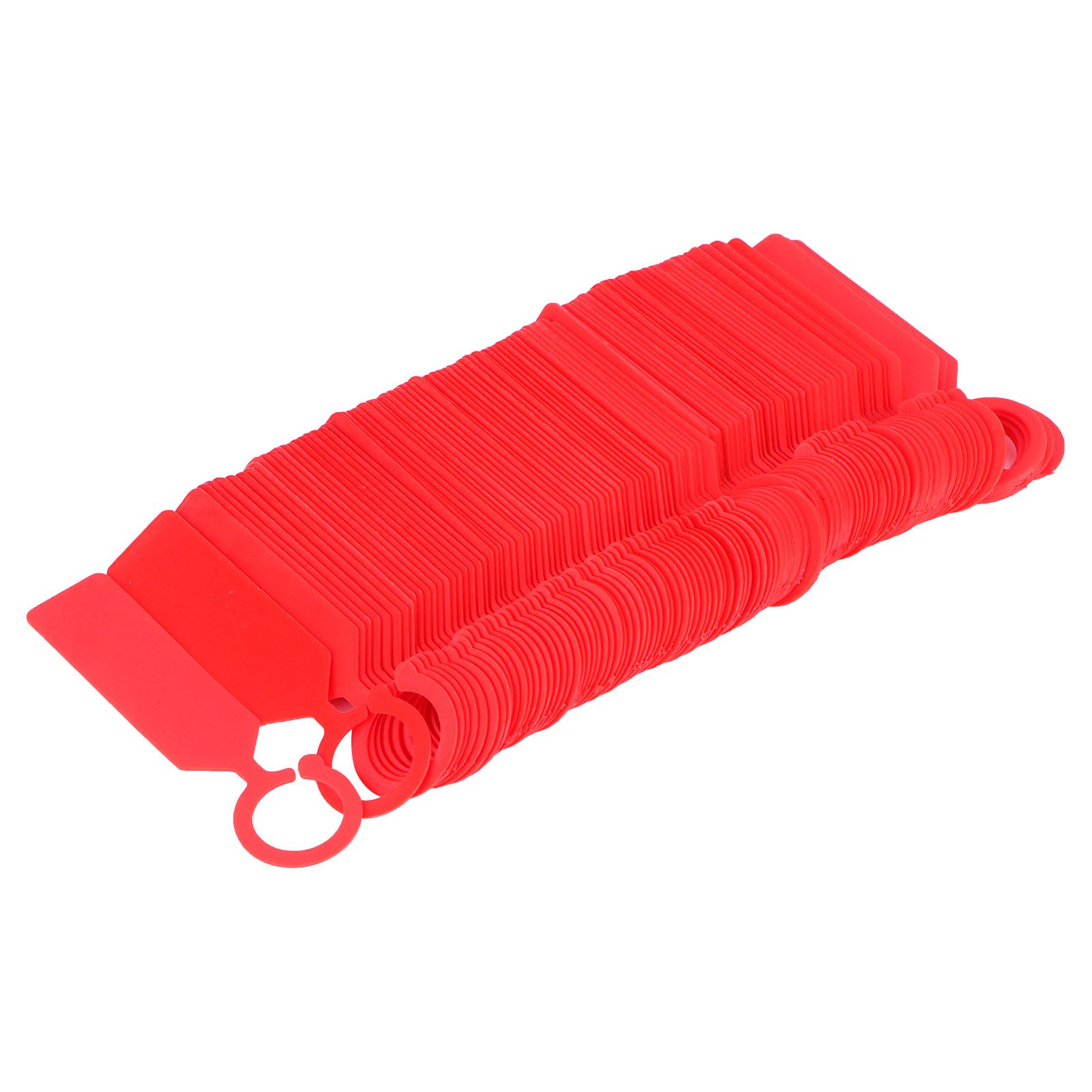100Pcs Plant Tree Tag Hanging Flower Labels Sign Markers Gardening Accessory 11 × 2.4cmRed — image 4