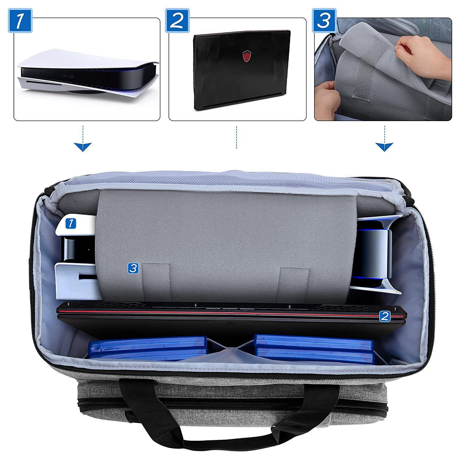 Portable Game Console Bags | Game Gear Travel Bag | Handle Backpack for Game Console, On-The- Game, Portable Game Console โ image 2