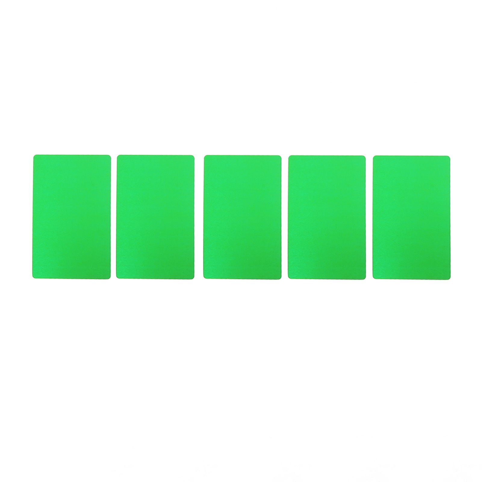 50PCS Business Name Card Laser Engraving Waterproof and Wear Resistant Aluminum Visiting Card for Company Green — image 6