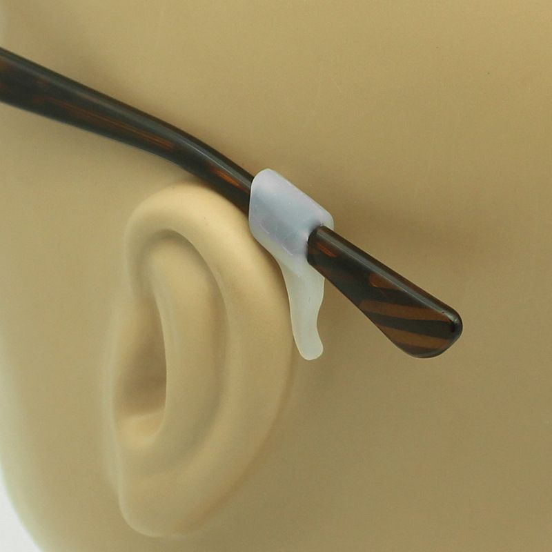 Anti-Slip Eyeglass Ear Grips Hook, 2 Pairs Eyeglasses Temple Tips Sleeve Retainer,Glasses Stoppers Ear Grip Hooks Durable — image 2