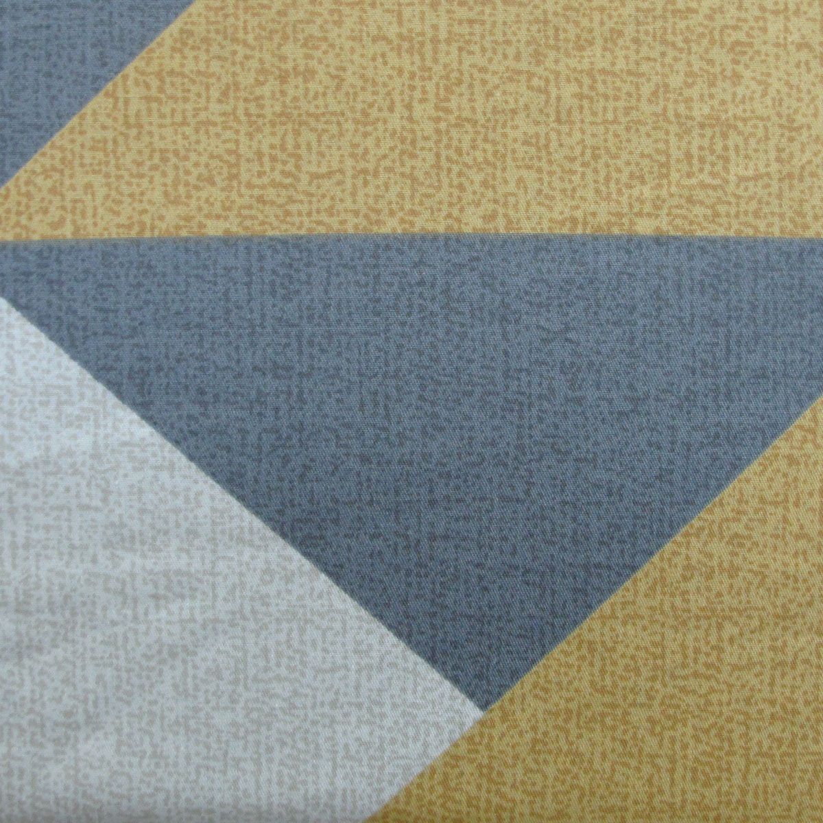 300TC Geo Mustard Reversible Cotton Geometric Quilt Cover Set Queen — image 3