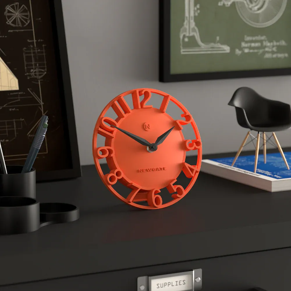 Newgate Timewarp Mantel Clock-Orange — image 2