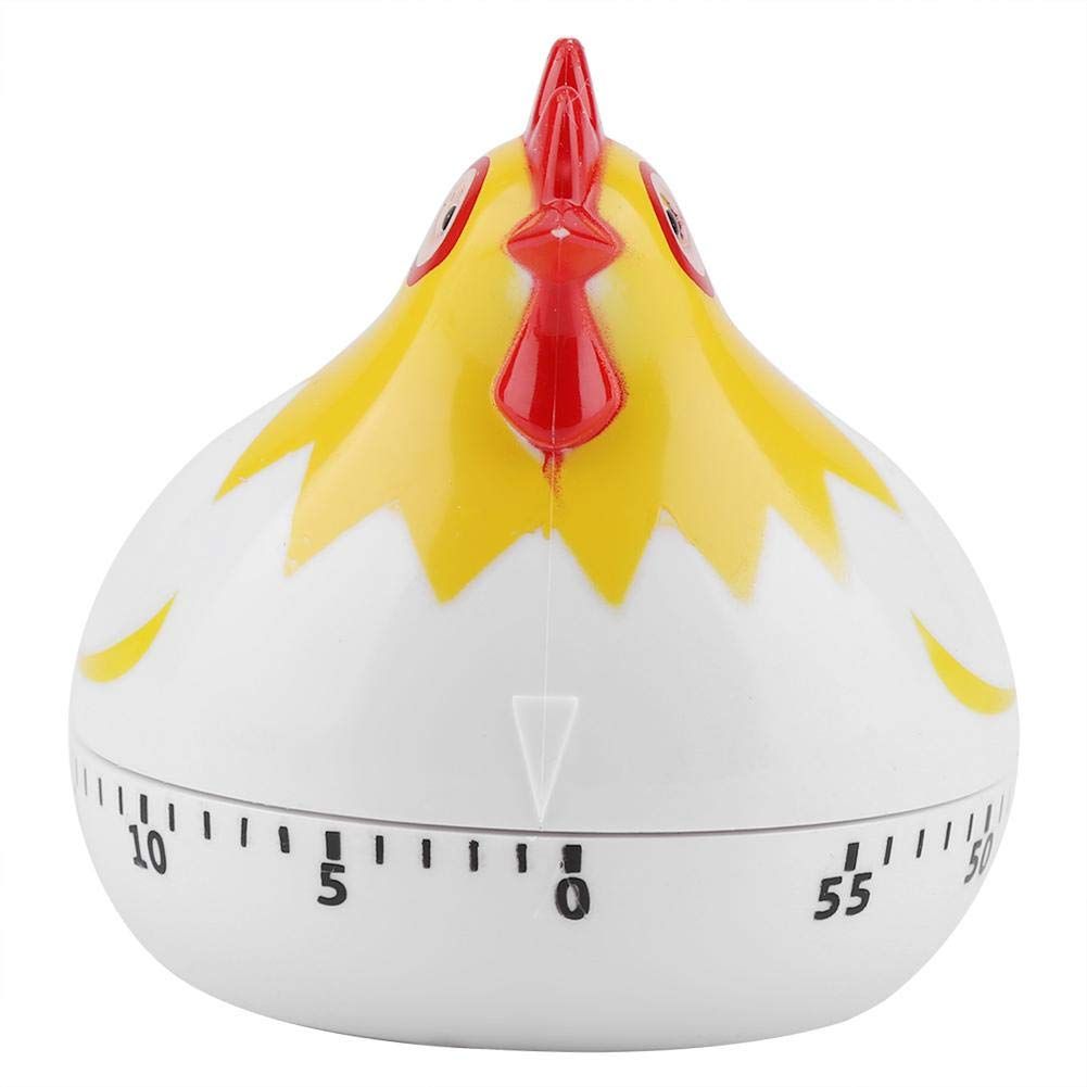 1 PCS Chicken Pattern Timer, Chicken Pattern Countdown Kitchen Timer Reminder for Cooking Baking (White) โ image 2