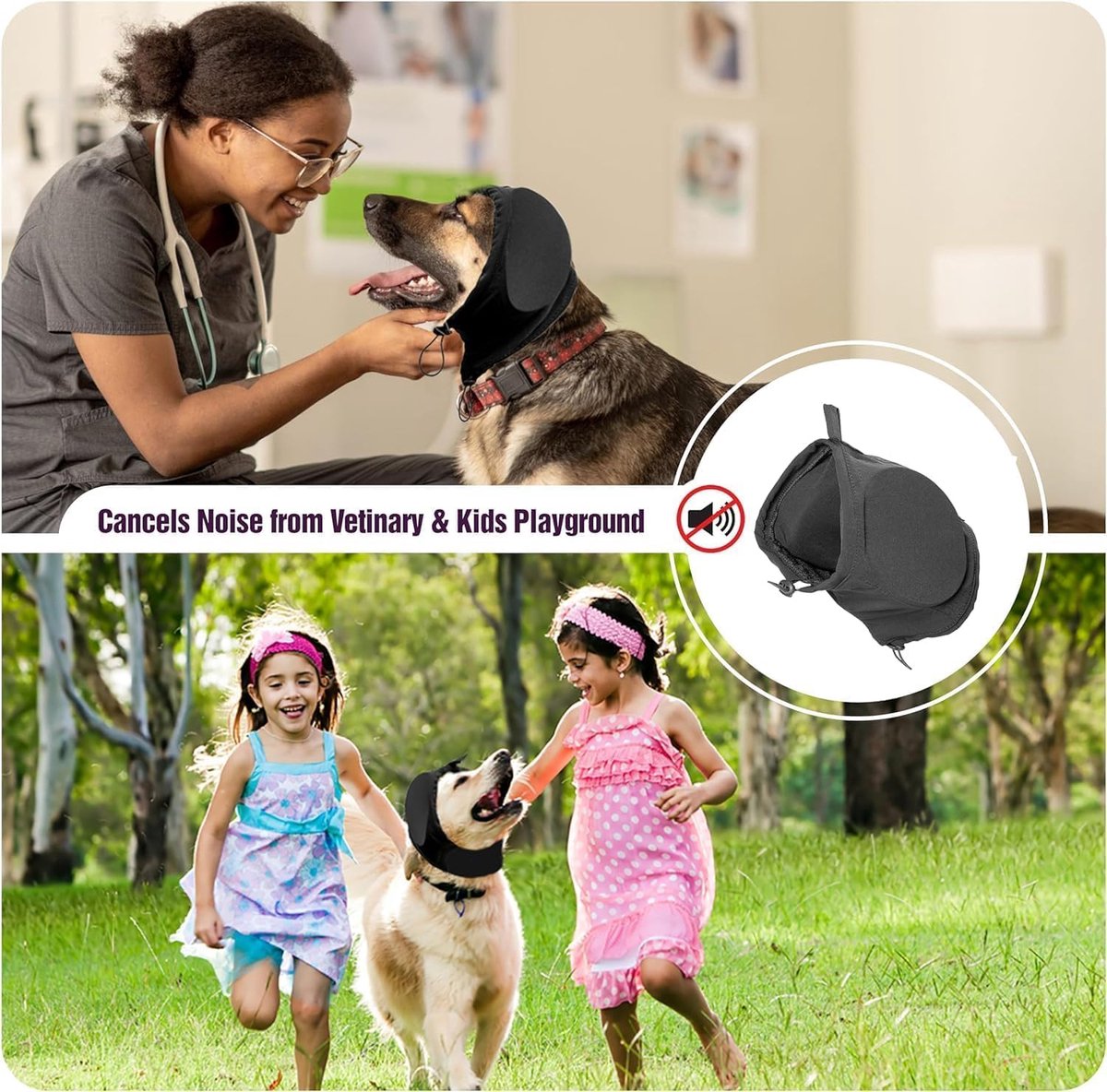 XL - Noise-Reducing Ear Protectors for Dogs - Dog Ear Protector - Ear Protector for Dogs - Dog Ear Protector - Hearing Protection for Pets - Pet Cone — image 5