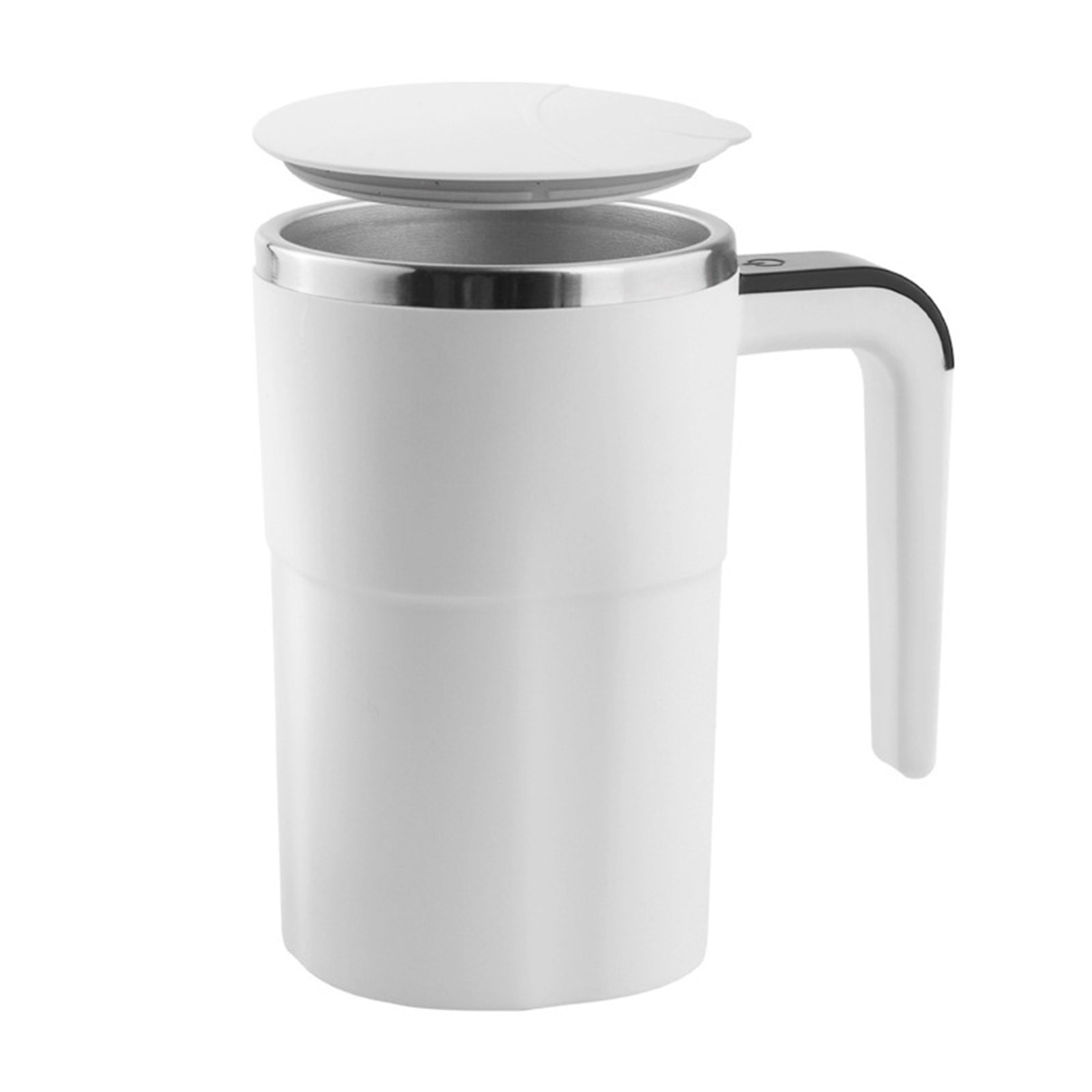 Self-Stirring Magnetic Coffee Mug with Temperature Display, Automatic Mixer for Coffee, Tea and Shakes, 304 Stainless Steel Liner, White — image 3
