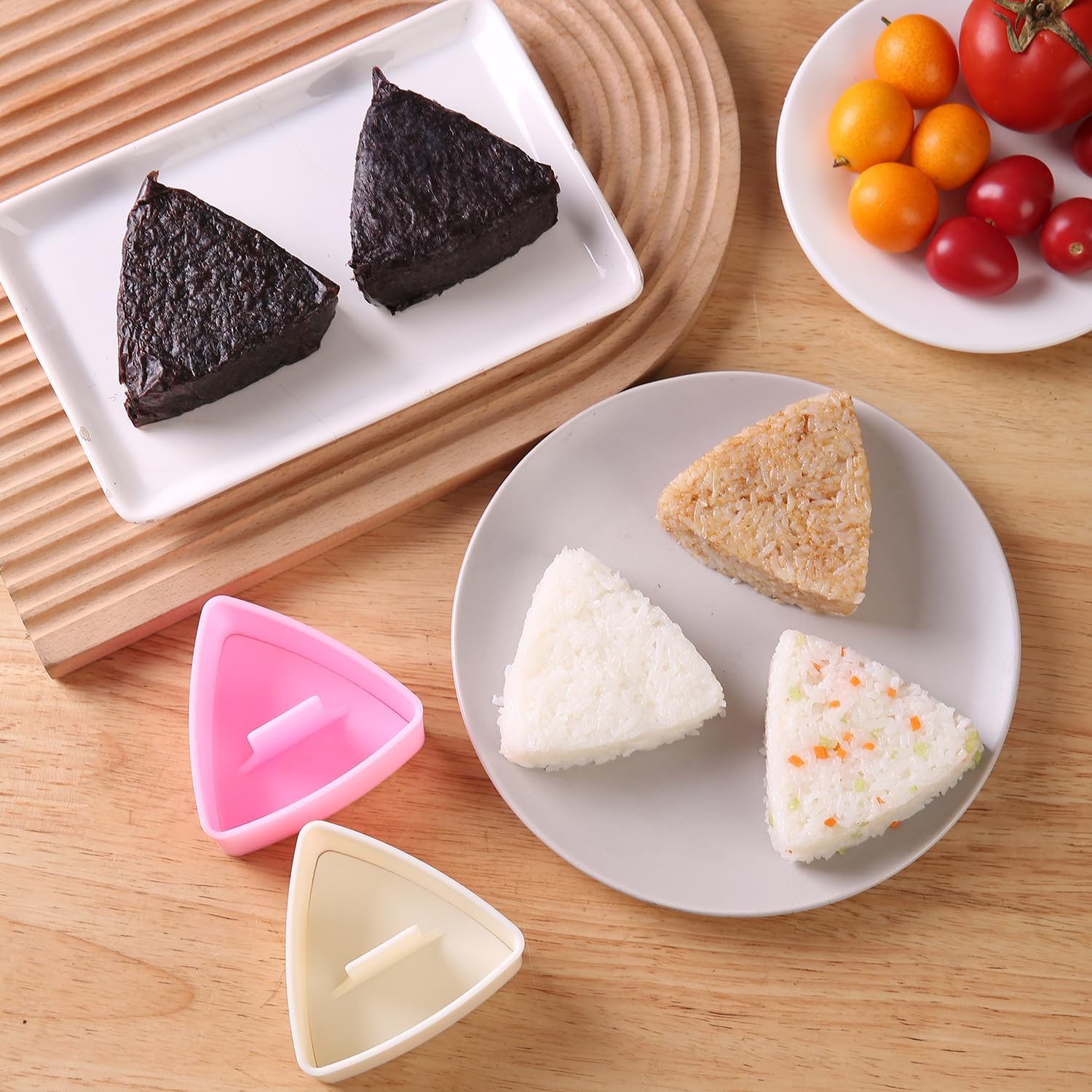 Onigiri Mold Triangle, 2 Pack Large Rice Ball Mold Shi Makers, Japanese Rice Cooker Kit for Lunch Bento — image 6