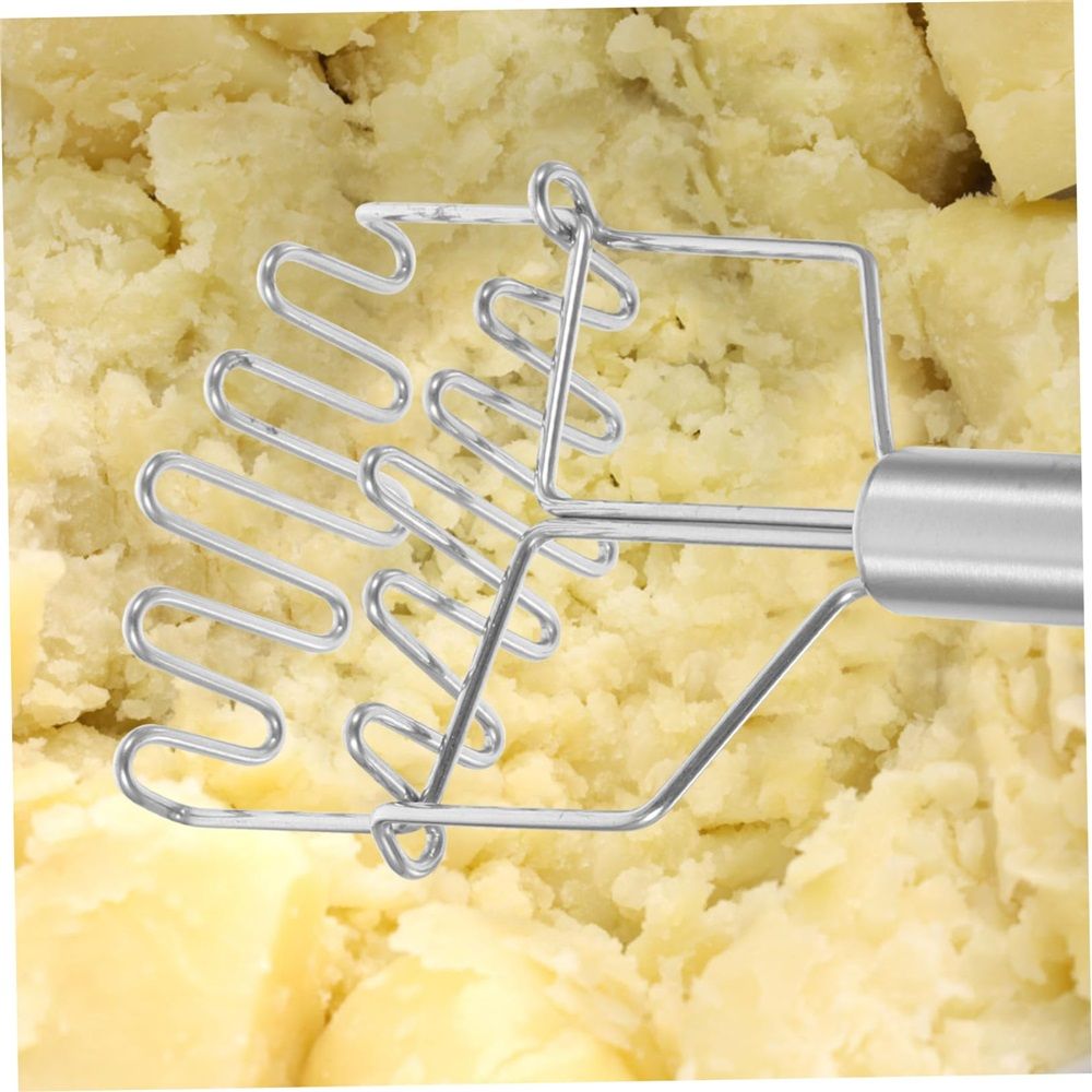 Potato Masher,Stainless Steel Square, for Mashed Potatoes Heavy Duty Suitable for Home and Restaurant Use โ image 5