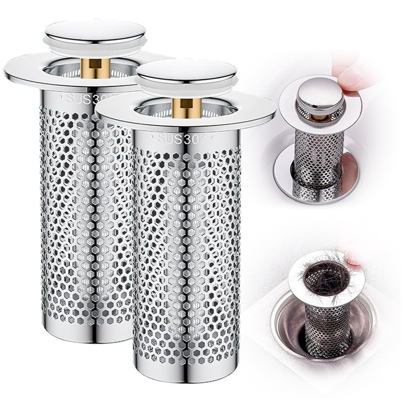 Drain Rack, Stainless Steel Floor Drain Filter 2025 New Bathtub Sink Strainer Up Sink Filter Rustproof Sink Strainer Bathroom Sink Strainer for Kitchen Bathtub โ image 2