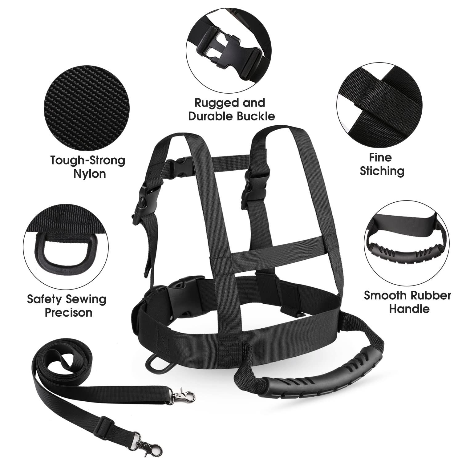 Kids Ski Snowboard Training Harness Toddler Skiing Harness with Removable Leash Speed Control Teaching for Beginners โ image 5