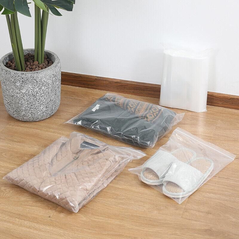 100PCS 100micron Bulk Clear Resealable PE Plastic Zip Bags - 11*16CM โ image 6