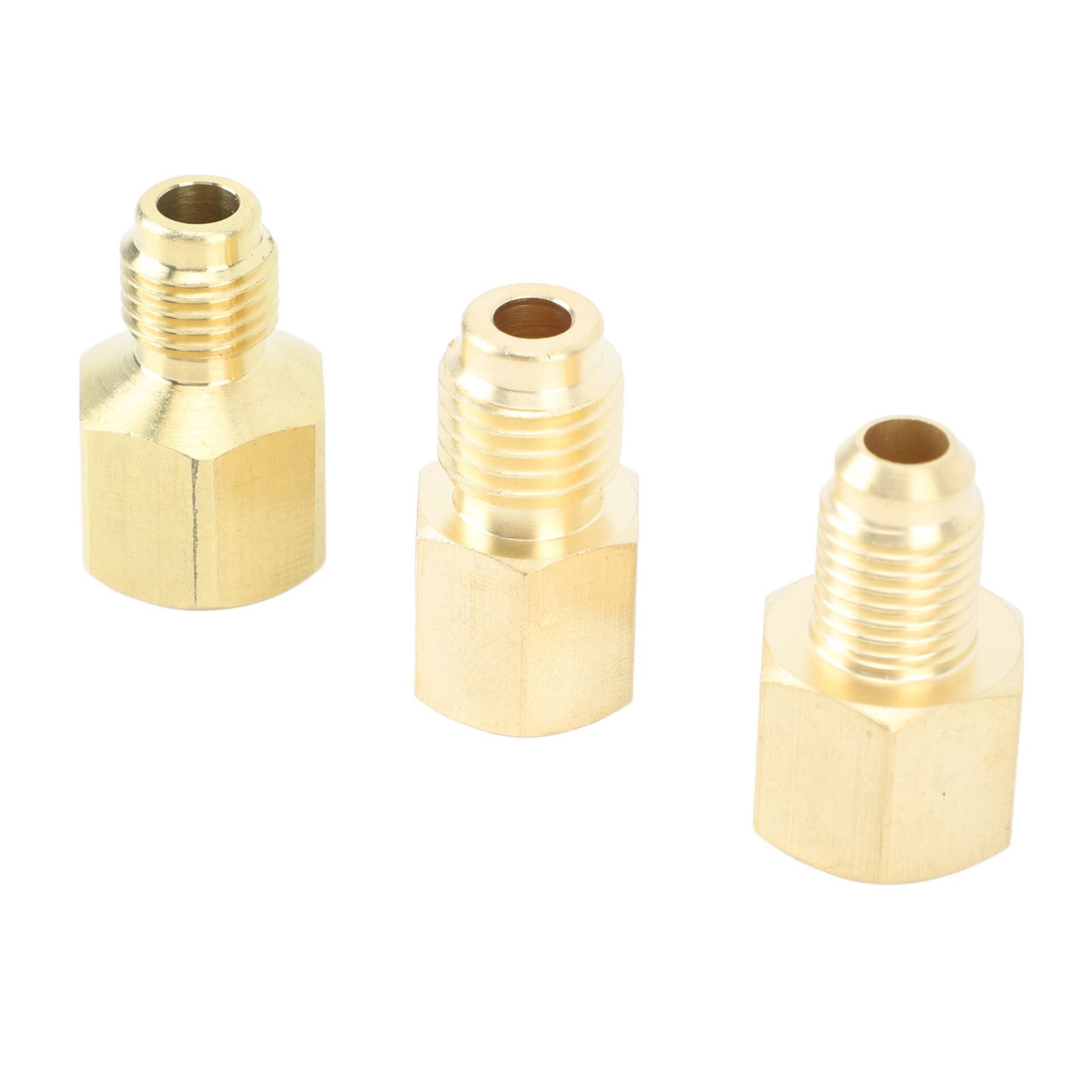3pcs Air Conditioner Brass Adapter Durable Vacuum Adapter Portable Charging Vacuum Port Adapter for Home Appliances — image 2