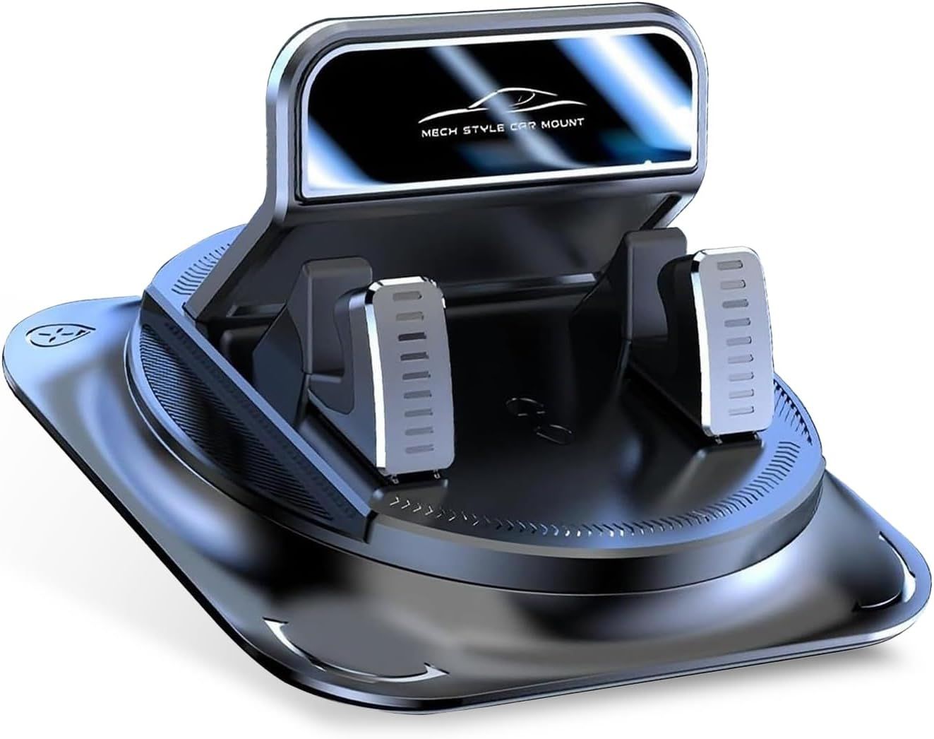 Car Dashboard Phone Holder, Rotatable One-Hand Operation Bracket, Anti-Slip Waterproof Navigation Mount with Strong Suction, Wider Silicone Base for โ image 2